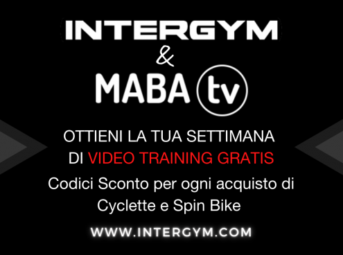 CON INTERGYM & MABA TV, COUPON GRATUITI PER UNA SETTIMANA DI VIDEO TRAINING E RIDES!