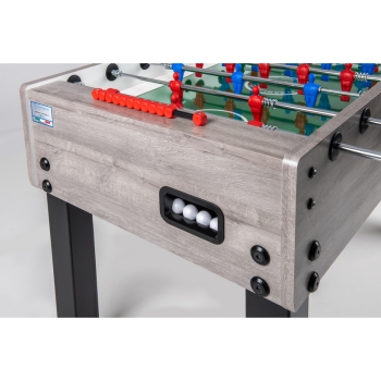 Calciobalilla G-500 rovere grigio con aste rientranti