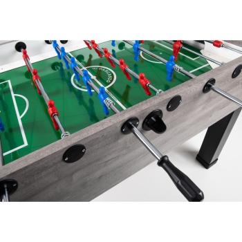 Calciobalilla G-500 rovere grigio con aste rientranti
