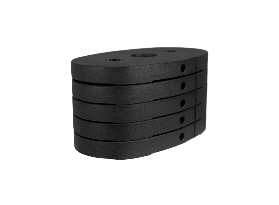 Confezione da 5 dischi da 4,5 kg ciascuno