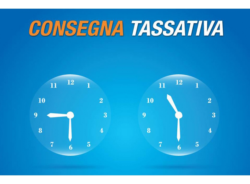CONSEGNA TASSATIVA ( DATA IMPOSTA) € 31,00
