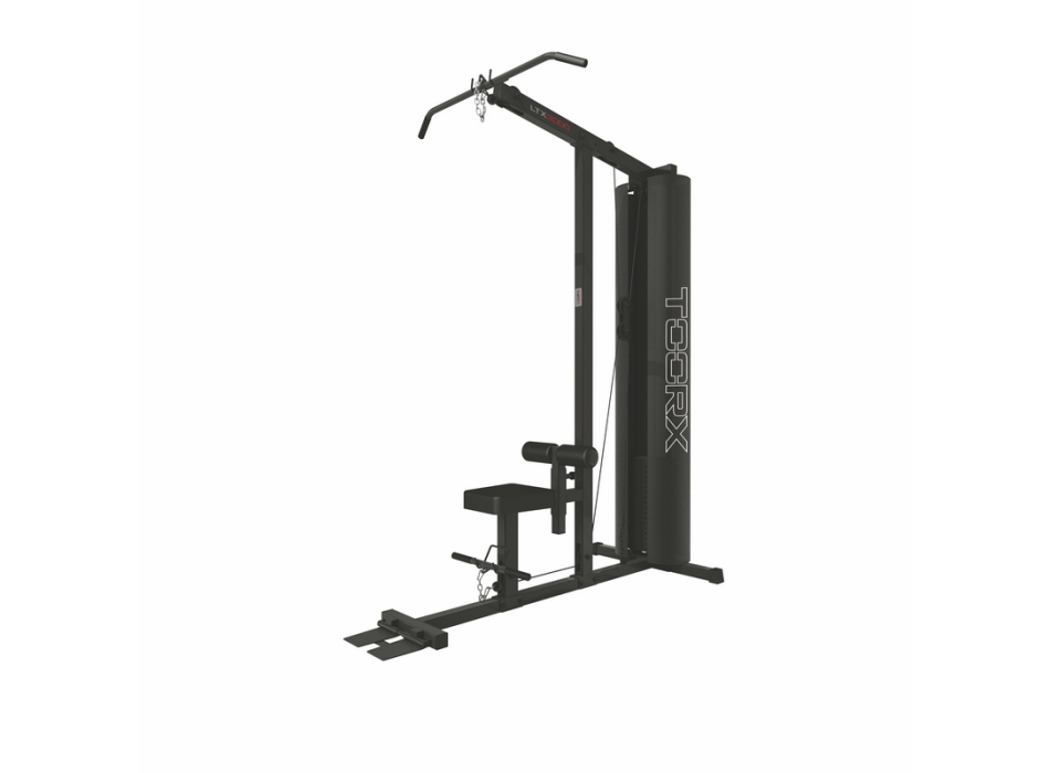 Lat machine con pulley basso - pacco pesi in acciaio 90 kg