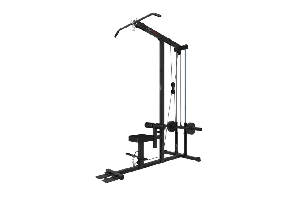 Lat machine con pulley basso a caricamento dischi