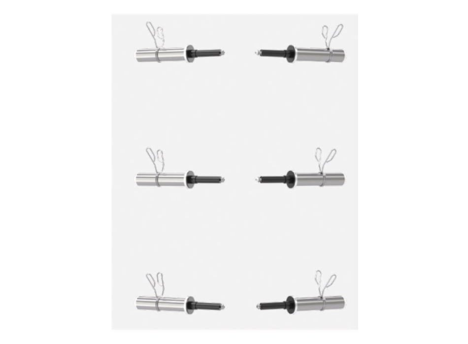 Set 6 perni porta pesi per ASX-7000