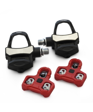 SET TX-POWER coppia power meter pedals Keo System e computer d’allenamento per indoor cycling / fascia cardio inclusa