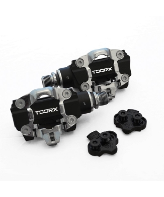 SET TX-POWER coppia power meter pedals SPD System e computer d’allenamento per indoor cycling / fascia cardio inclusa