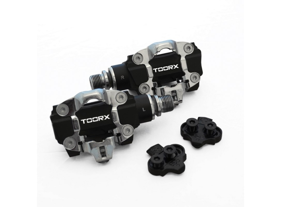 SET TX-POWER coppia power meter pedals SPD System e computer d’allenamento per indoor cycling / fascia cardio inclusa