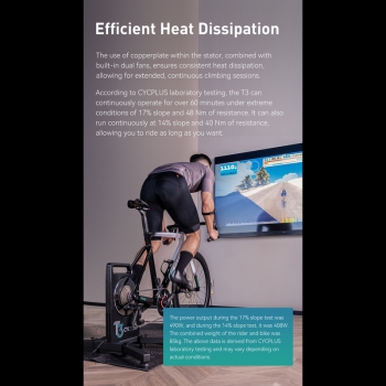 Smart Bike Trainer CYCPLUS T3 | 11 Speed | 2800 Watt | 110 Nm Torque