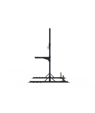 Squat stand WLX-3200 con 6 barre in acciaio per elastici