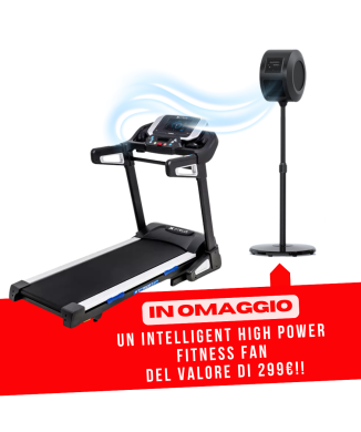 Tapis Roulant XTERRA TRX5500 Schermo touch 10.1, 3.25/5.75 HP 20km/h, superficie 558x1400 con APP ready 